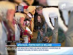 Prinţul William şi soţia sa, Kate Middleton, seară în jurul focului