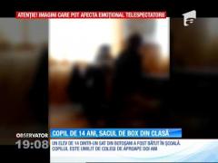 Un copil de 14 ani dintr-o şcoală din Botoşani a devenit sacul de box al unui coleg de clasă