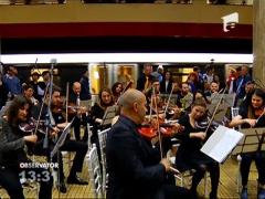 Orchestra Simfonică Bucureşti a concertat în staţia de metrou Unirii 1