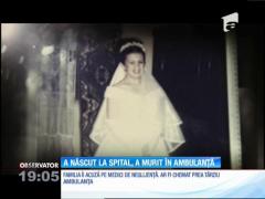 O mamă şi-a născut fetiţa, la spitalul din Orăştie, dar a murit în ambulanță