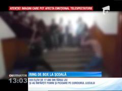 Cei doi elevi care s-au luat la bătaie într-un liceu din Târgu-Jiu, amendaţi de Poliţie şi sancţionaţi drastic de conducerea instituţiei