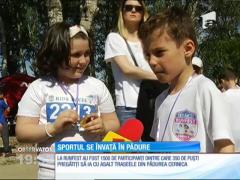 Micii sportivi au alergat pe cărările din pădure