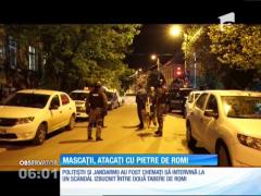 Mascații din Baia Mare, atacați cu pietre de romi