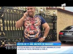 Fetiță de 11 ani a unui interlop, săltată cu forța de mascați