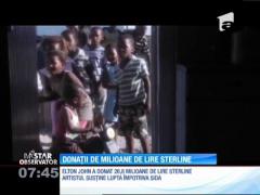 Elton John şi Joanne Rowling au făcut cele mai multe donatii în scopuri caritabile