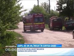 Constanţa: O fetiţă de un an a murit înecată, după ce a căzut într-o groapă de scurgere neastupată