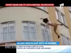 Spania: O femeie ameninţată de un incendiu a supravieţuit unei căderi de la etaj