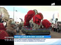 Parada spectaculoasă la ediţia cu numărul 69 a Festivalului florilor din Olanda