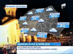 Sărbători cu ploi și vreme rece