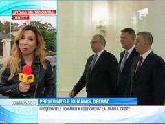 Preşedintele Klaus Iohannis, operat la umărul drept