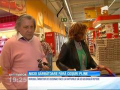 Aglomerație în magazine. Nici o sărbătoare fără coșuri pline