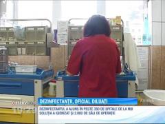 Soluţiile care ar trebui să omoare bacteriile din spitale sunt şi de 10 ori mai puţin concentrate decât scrie pe etichetă!