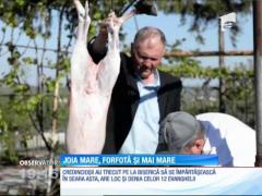 În Joia Mare, forfotă mare la piețe și în biserici