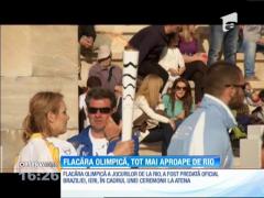Flacăra Olimpică, înmânată Braziliei