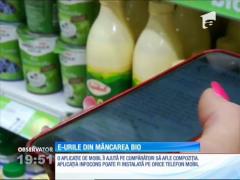 Multe dintre produsele BIO, de pe piața românească, conțin E-uri