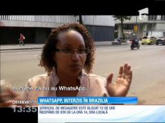 Serviciul de mesagerie WhatsApp, interzis în Brazilia