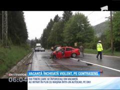 Vacanţă încheiată violent, pe contrasens