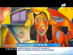 Alexandra Nechita, "Micuţa Picasso", a fost vizitată de Oprah