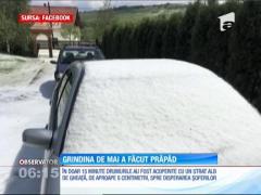 Grindină a făcut prăpăd în judeţul Harghita