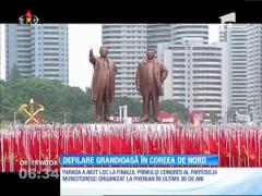 Defilare grandioasă în Coreea de Nord