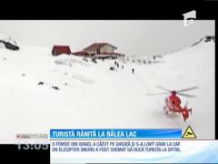 O turistă din Israel s-a accidentat după ce a căzut pe gheaţă la Bâlea Lac