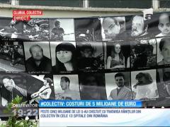 Cinci milioane de lei. Atât au cheltuit cele 13 spitale din Bucureşti, armata şi Aviaţia Civilă cu răniţii din Colectiv