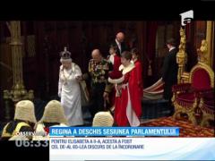 Regina Elisabeta a II-a a rostit, în Camera Lorzilor, cel de-al 65-le discurs de deschidere a parlamentului, de la încoronarea sa