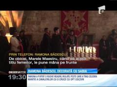 Ramona Bădescu, decorată de ordinul Cavalerilor de Malta