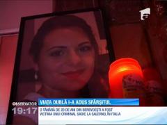 Românca găsită moartă pe un câmp din Salerno este o tânără din Argeş, pe care soţul o obliga să se prostitueze
