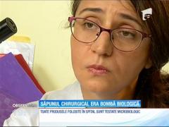 Sute de medici şi mii de pacienţi ai spitalului de urgenţă Elias au fost puşi în pericol de săpunul dezinfectant