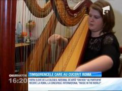 Patru eleve de la un colegiu din Timişoara au obţinut locul I la concursul internaţional "Music in the World"