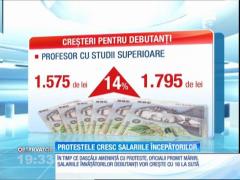 Salarii mai mari pentru dascălii debutanţi