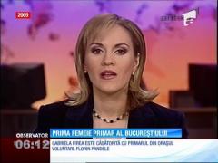 Noul primar al Capitalei, la pupitrul ştirilor. Cum prezenta Gabriela Firea ştirile despre alegeri. IMAGINI DE ARHIVĂ