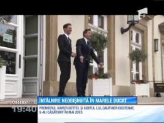 Klaus Iohannis, întâlnire neobişnuită în Luxemburg