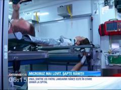 Patru jandarmi din Ardeal, răniți într-un grav accident rutier la Constanța