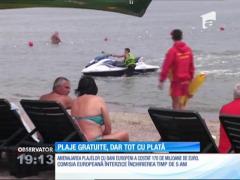 Chiar dacă plajele amenajate din fonduri europene nu pot fi închiriate, şezlongurile cu taxă au răsărit peste noapte