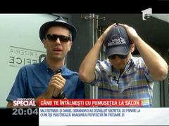 SPECIAL! Daniel Osmanovici şi Valentin Butnaru, experienţă unică la un salon de frumuseţe