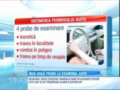 Încă două probe pentru tinerii care vor susţine examenul auto