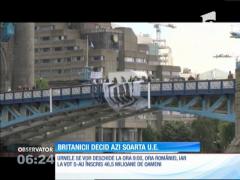 Zi importantă pentru Europa! Britanicii decid soarta U.E.