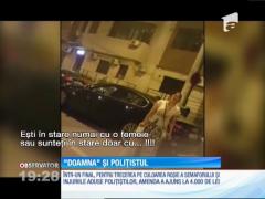 ”Doamna” și polițistul. Conversaţia pare desprinsă din filmele de comedie