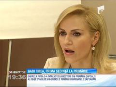 Gabriela Firea, prima ședință la primărie