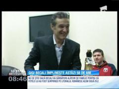 Gigi Becali, finanțatorul Stelei, împlinește 58 de ani