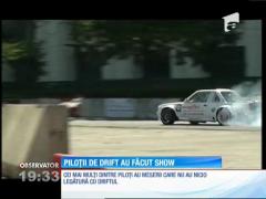 Piloții de drift au făcut show în București