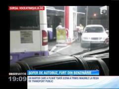 Un șofer de autobuz din Timișoara îi oferă benzină unei femei, pe banii firmei de transport