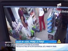 Elevi de liceu, prinși la furat