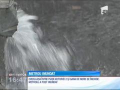 Metrou a fost inundat! Circulaţia între Piaţa Victoriei 2 şi Gara de Nord se va închide