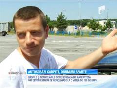 Puţinii kilometri de autostradă din România sunt plini de capcane