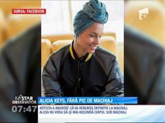 Alicia Keys a renunțat definitiv la machiaj