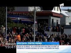 30 de mii de islandezi au venit să îi întâmpine pe membrii naționalei de fotbal, la revenirea din Franța