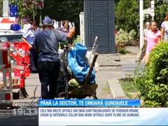 Spitalele din România sunt înconjurate de munţi de gunoaie